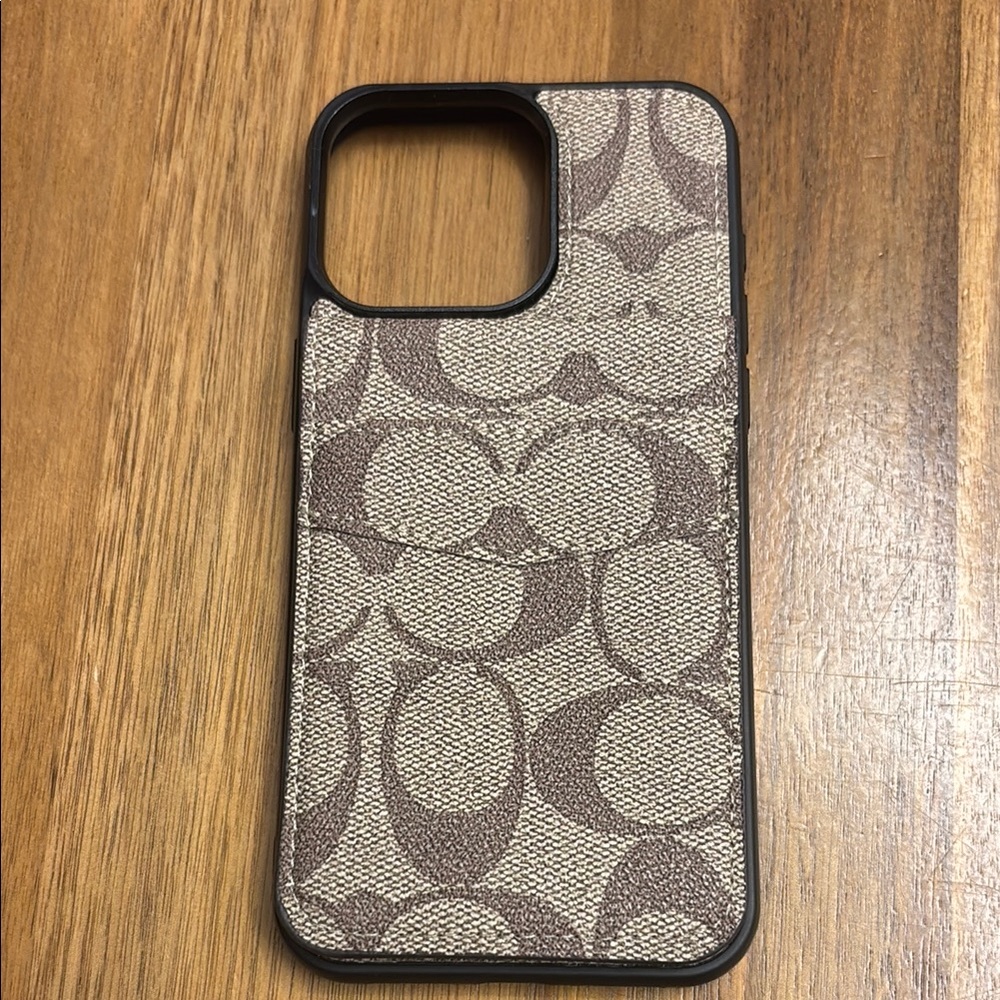 Elegant iPhone 14 pro Brown cell case
